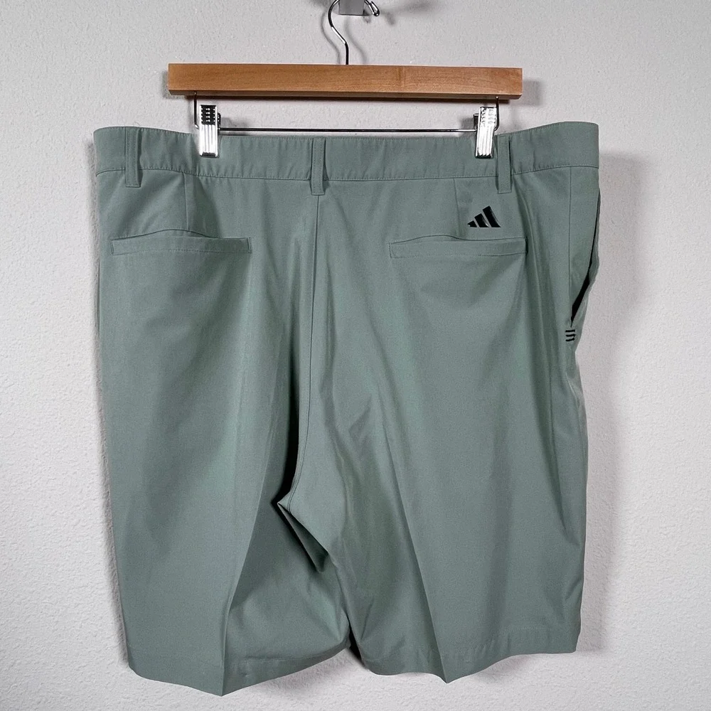 Adidas 365 Golf Shorts Men 40 Sage Green Performance Stretch Athletic Activewear